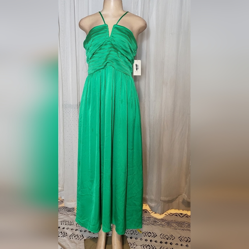 A New Day Vibrant Green Maxi Dress